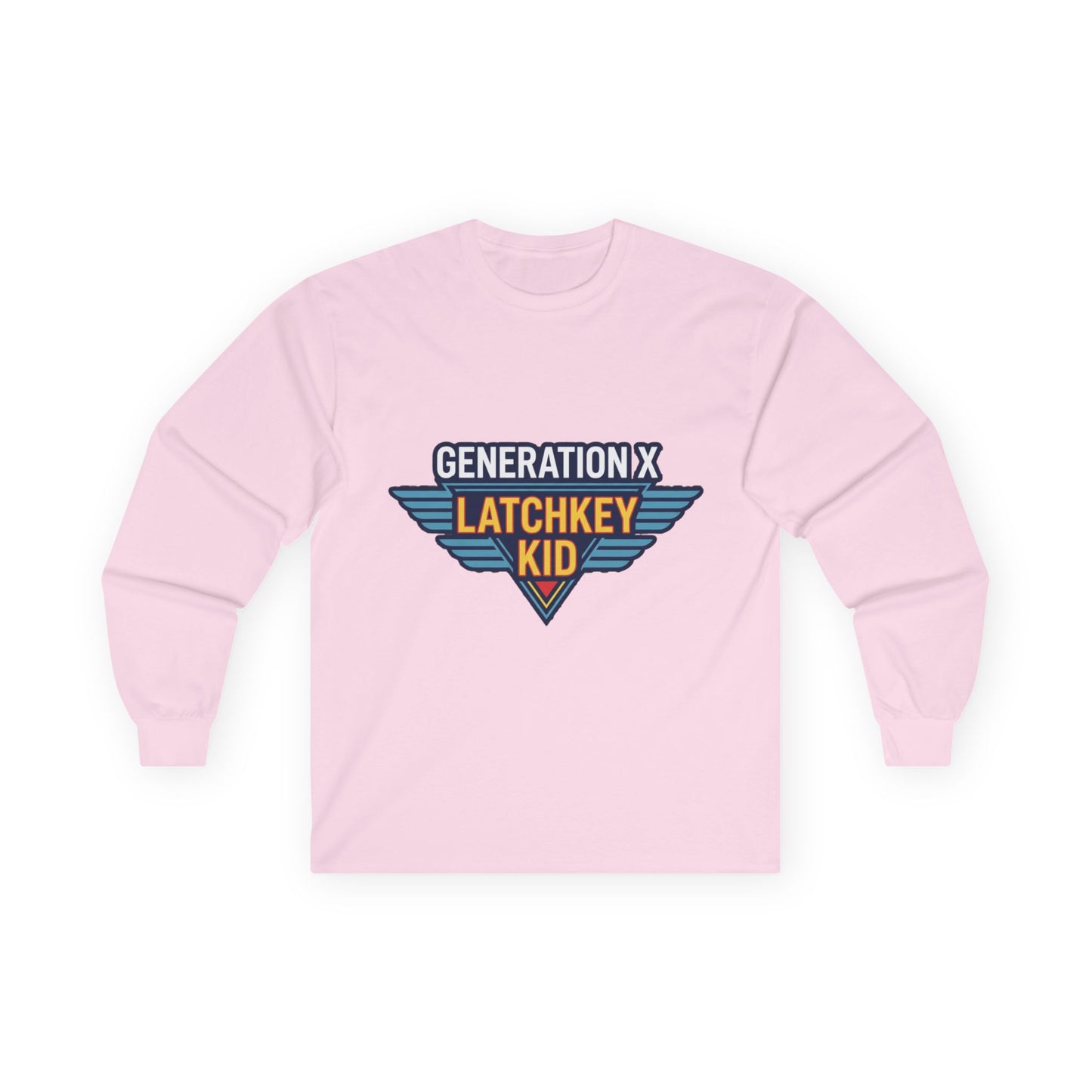 Generation X "Latchkey Kid" Long Sleeve Tee — Retro 80s Nostalgia Shirt