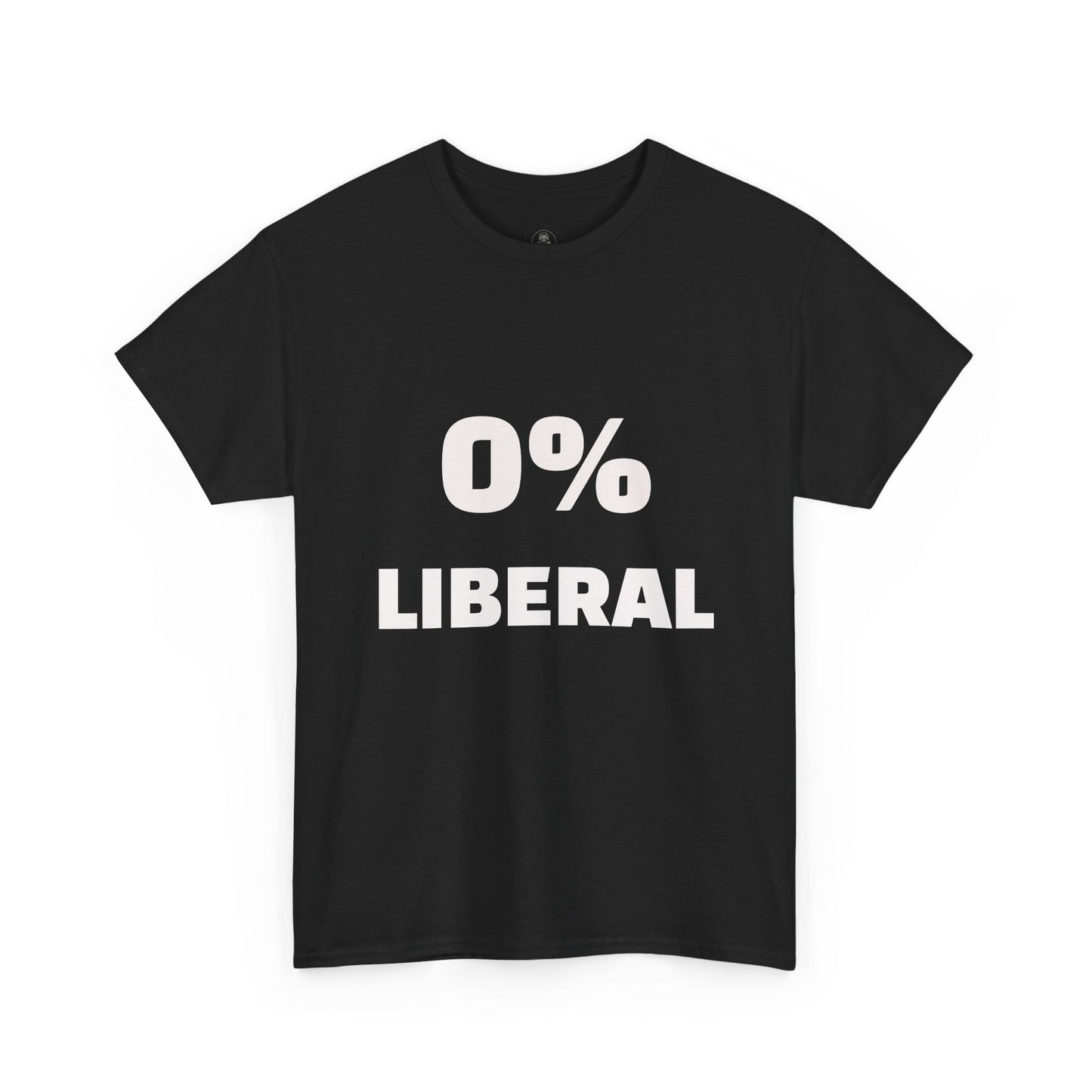 0% Liberal T-Shirt — Political Statement Tee for Conservatives
