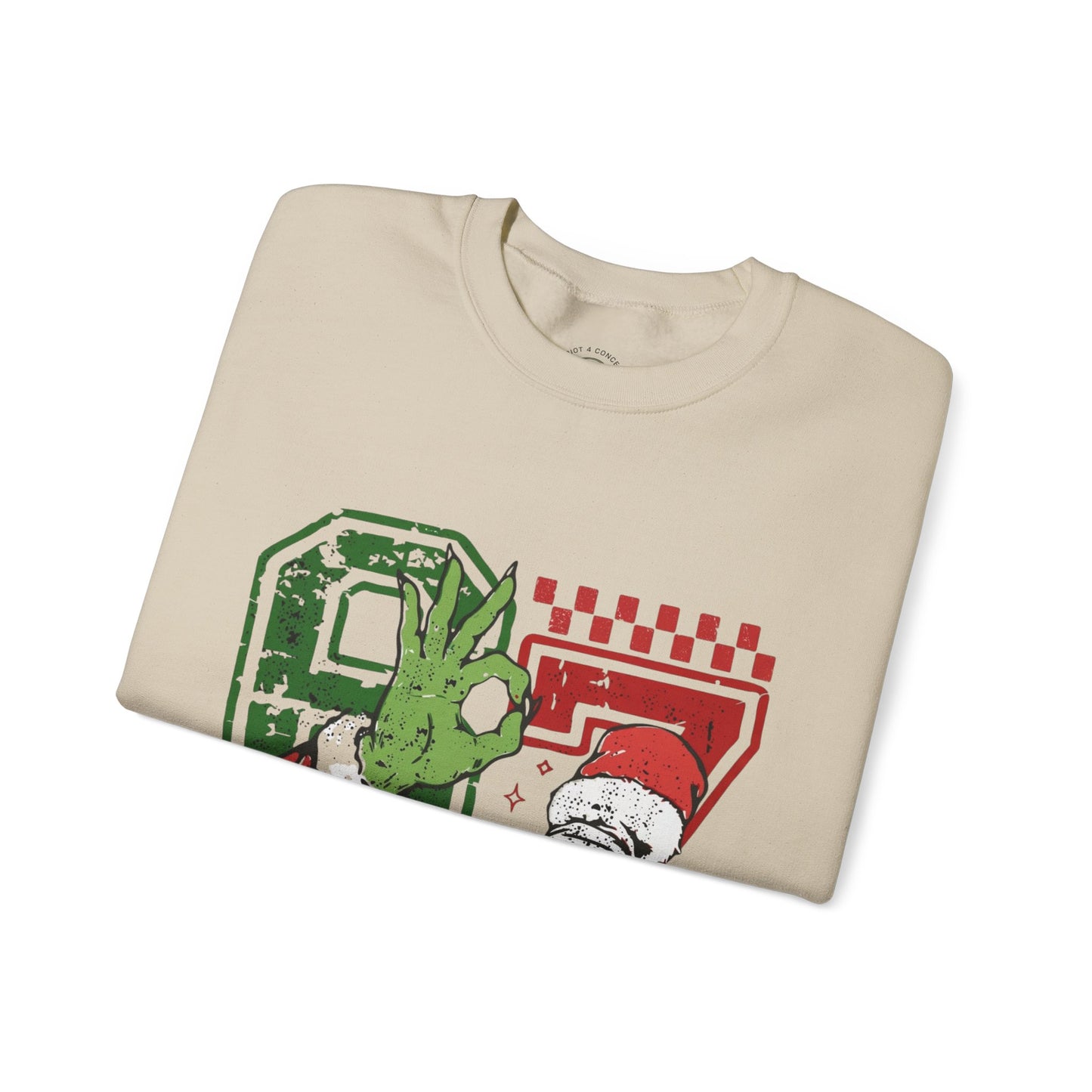 Retro Santa 87 Crewneck Sweatshirt — Vintage Holiday Graphic