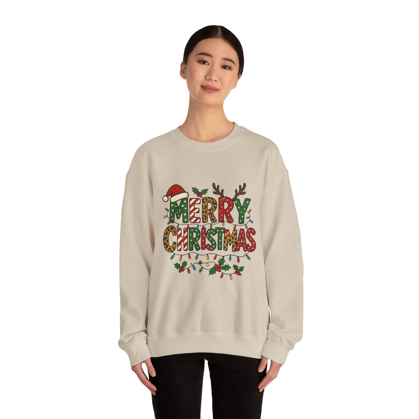 Christmas Sweatshirt — 'Merry Christmas' Holiday Crewneck