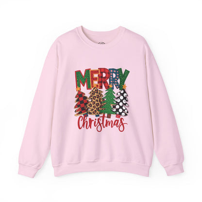 Merry Christmas Tree Crewneck Sweatshirt