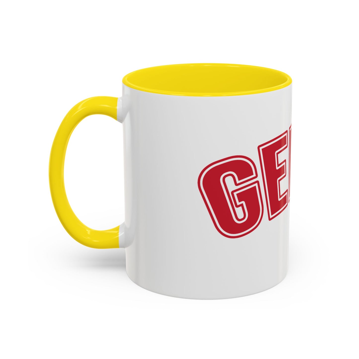 Gen X Coffee Mug — Retro Bold Red Accent Mug (11/15oz)