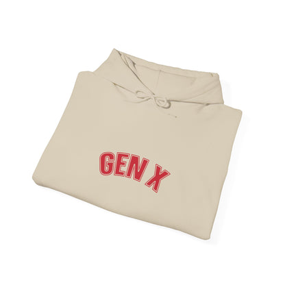 Gen X Retro Hoodie — Vintage Collegiate Pullover for Generation X