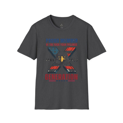 X Generation Patriotic Tee — "Proud Member of the F*** Your Feelings" Graphic