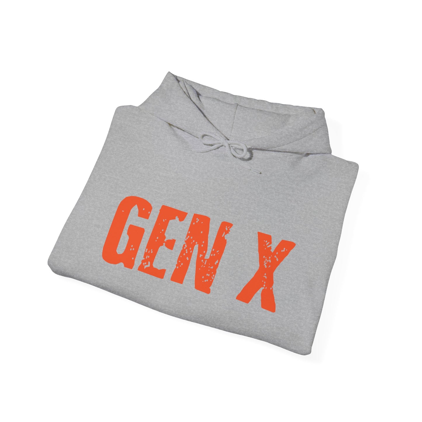 Gen X Hoodie - Retro Distressed Graphic Sweatshirt for Generation X