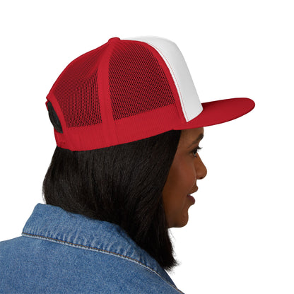 Embroidered 5 Panel Trucker Cap - Stylish Casual Hat for Outdoor Adventures, Perfect Gift for Dad, Summer Vibes, Fashionable Headwear