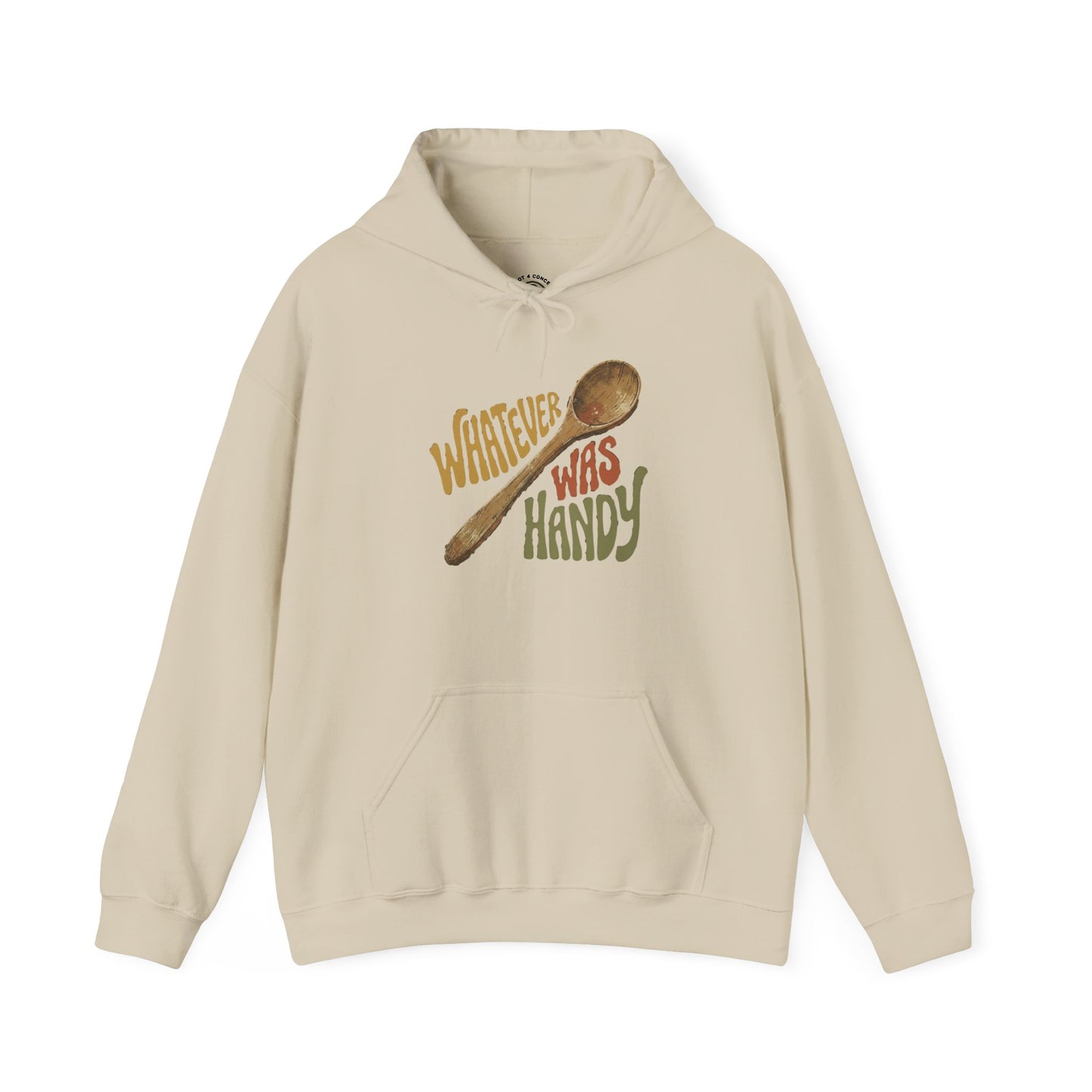 Whatever Was Handy Hoodie — Funny Retro Spoon Chef Cooking Sweatshirt