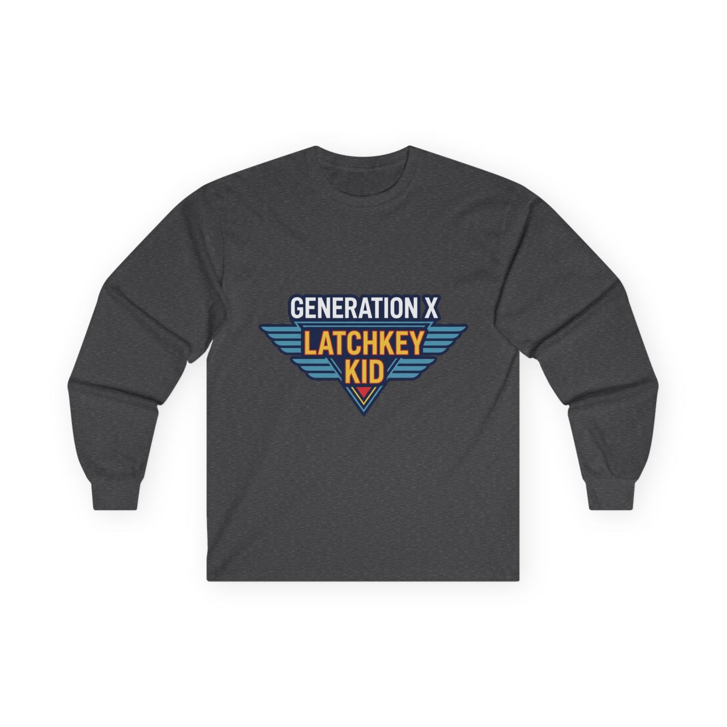 Generation X "Latchkey Kid" Long Sleeve Tee — Retro 80s Nostalgia Shirt