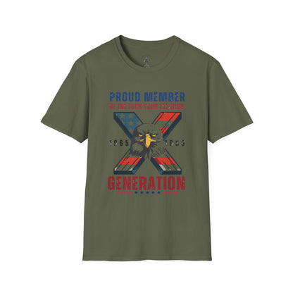 X Generation Patriotic Tee — "Proud Member of the F*** Your Feelings" Graphic