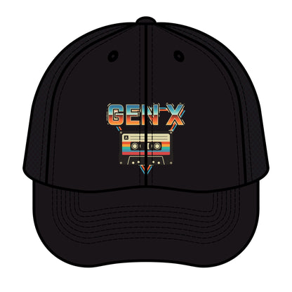 Retro Gen X Trucker Hat — Vintage Cassette Tape Design