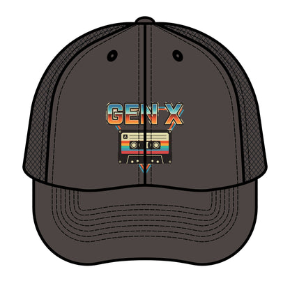 Retro Gen X Trucker Hat — Vintage Cassette Tape Design