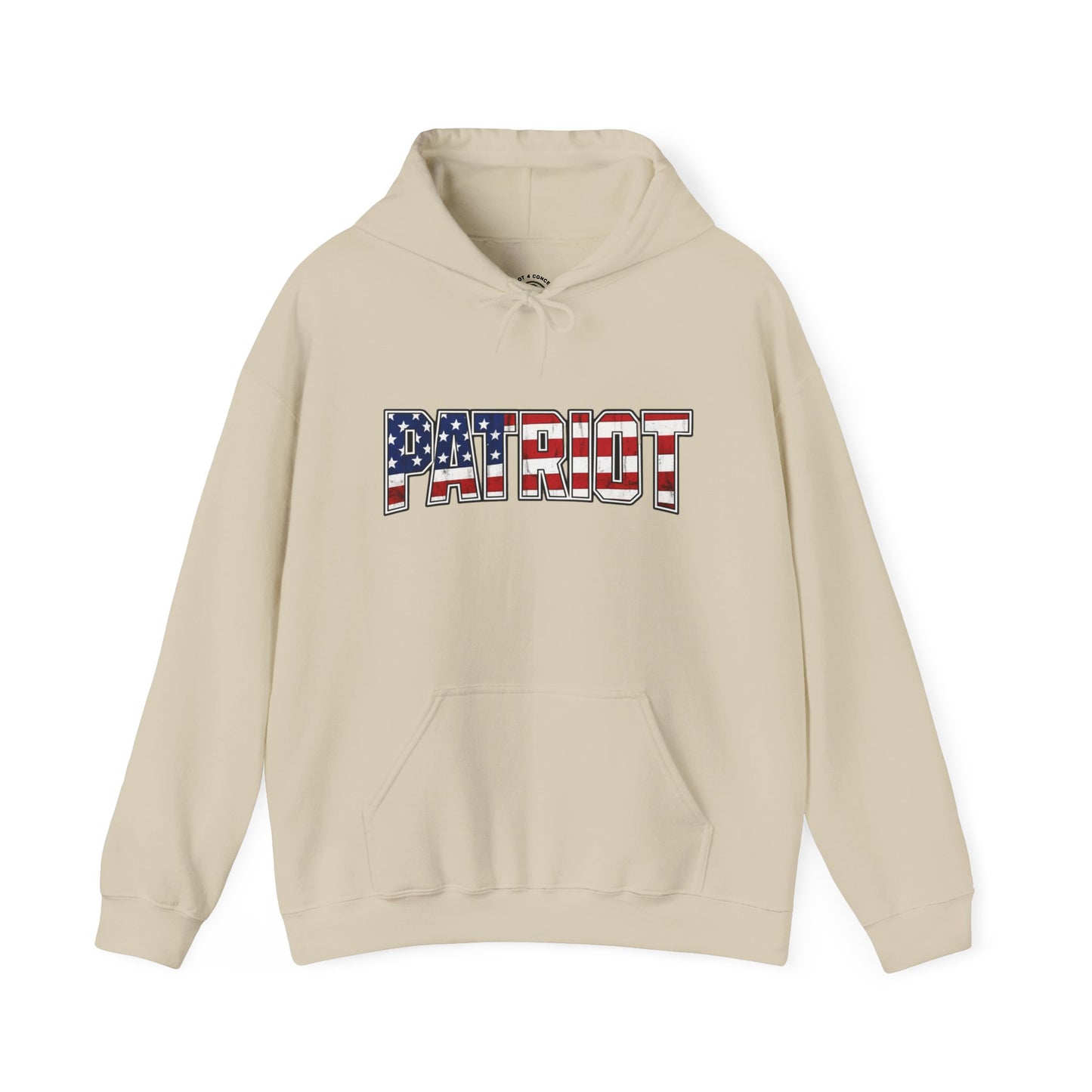Patriot Flag Graphic Hoodie — American Flag 'PATRIOT' Pullover