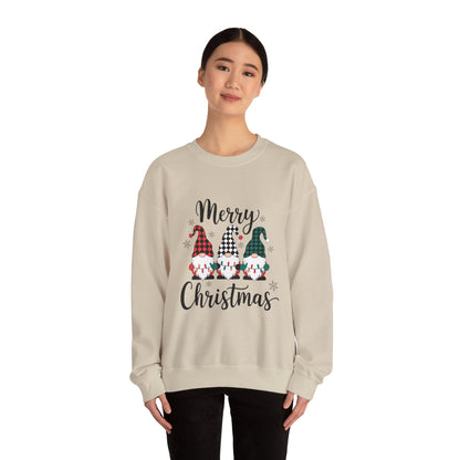 Merry Christmas Gnome Sweatshirt — Holiday Crewneck for Women & Men