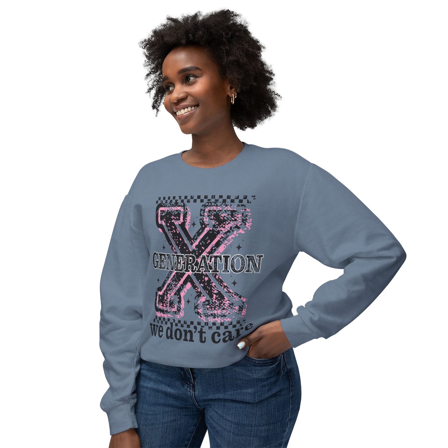 Generation X 'We Don't Care' Crewneck Sweatshirt