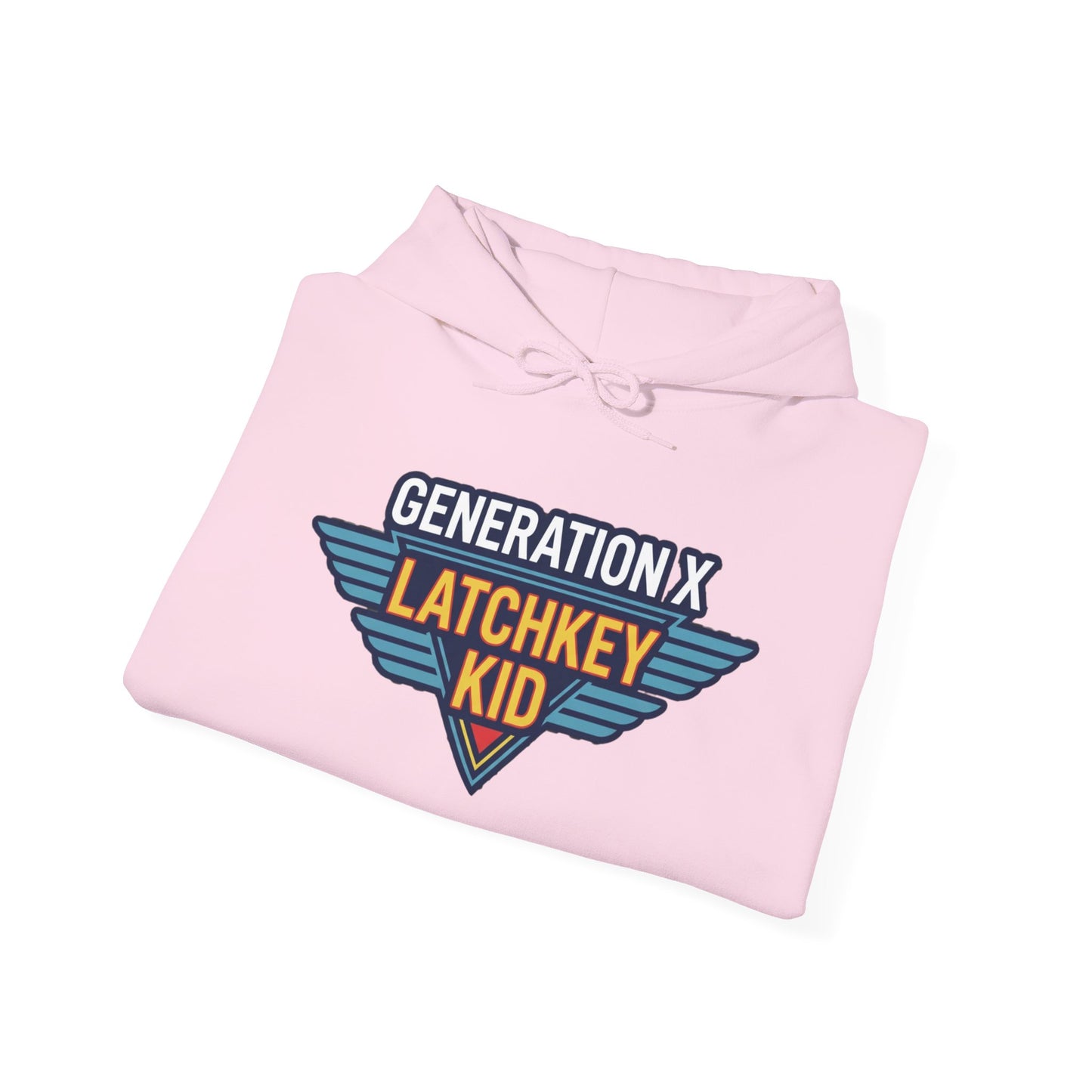 Generation X Latchkey Kid Hoodie — Retro 80s Vintage Logo Sweatshirt
