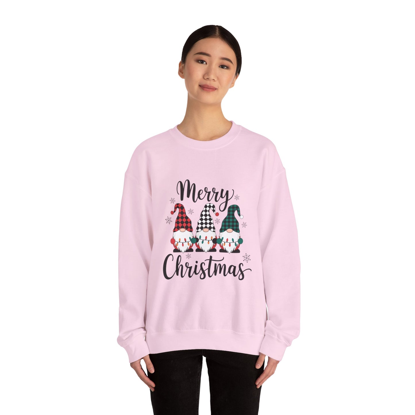 Merry Christmas Gnome Sweatshirt — Holiday Crewneck for Women & Men