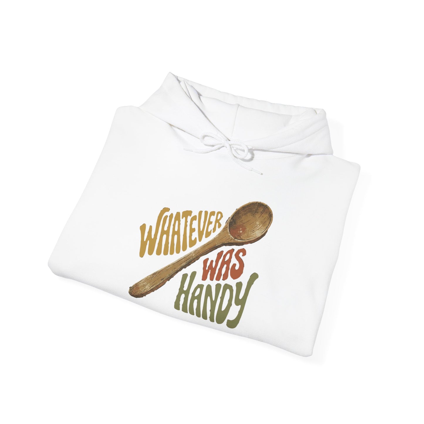 Whatever Was Handy Hoodie — Funny Retro Spoon Chef Cooking Sweatshirt