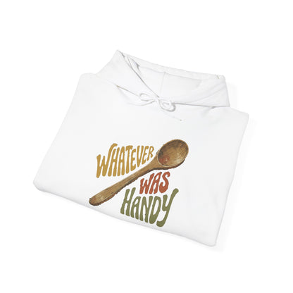 Whatever Was Handy Hoodie — Funny Retro Spoon Chef Cooking Sweatshirt