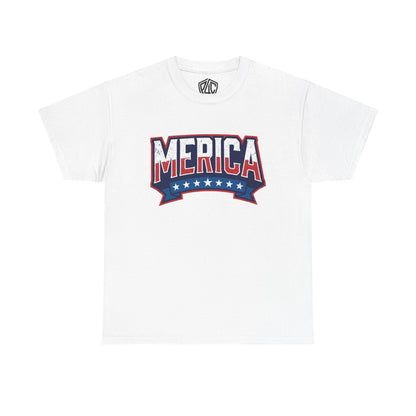 Merica Flag Graphic Tee — Vintage Americana 4th of July T‑Shirt