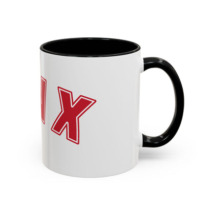 Gen X Coffee Mug — Retro Bold Red Accent Mug (11/15oz)