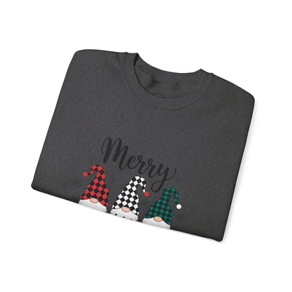 Merry Christmas Gnome Sweatshirt — Holiday Crewneck for Women & Men