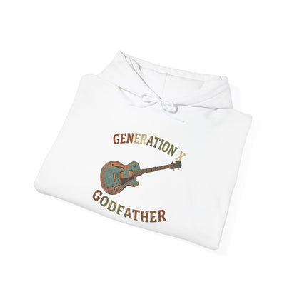 Generation Godfather Guitar Hoodie – Vintage Rock Musician Gift