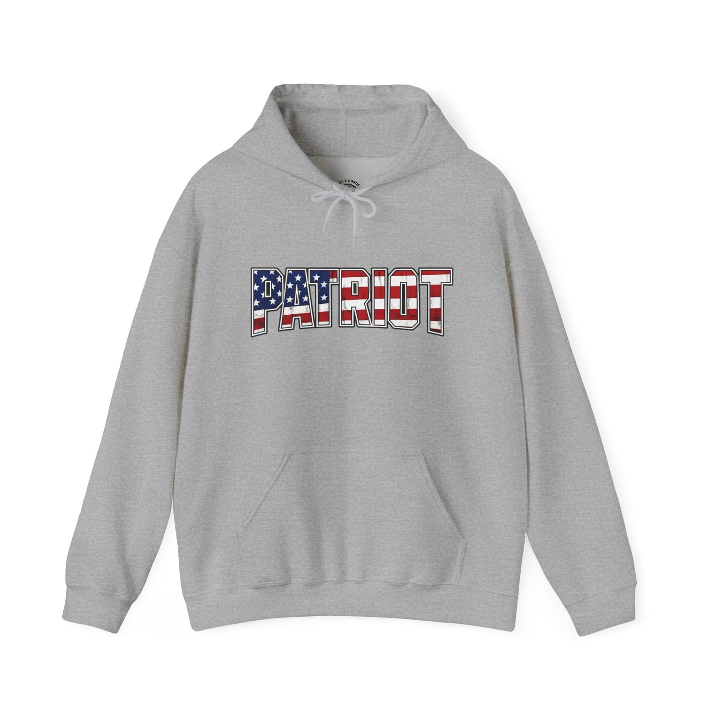 Patriot Flag Graphic Hoodie — American Flag 'PATRIOT' Pullover