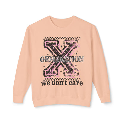 Generation X 'We Don't Care' Crewneck Sweatshirt