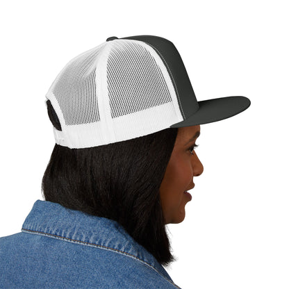 Embroidered 5 Panel Trucker Cap - Stylish Casual Hat for Outdoor Adventures, Perfect Gift for Dad, Summer Vibes, Fashionable Headwear