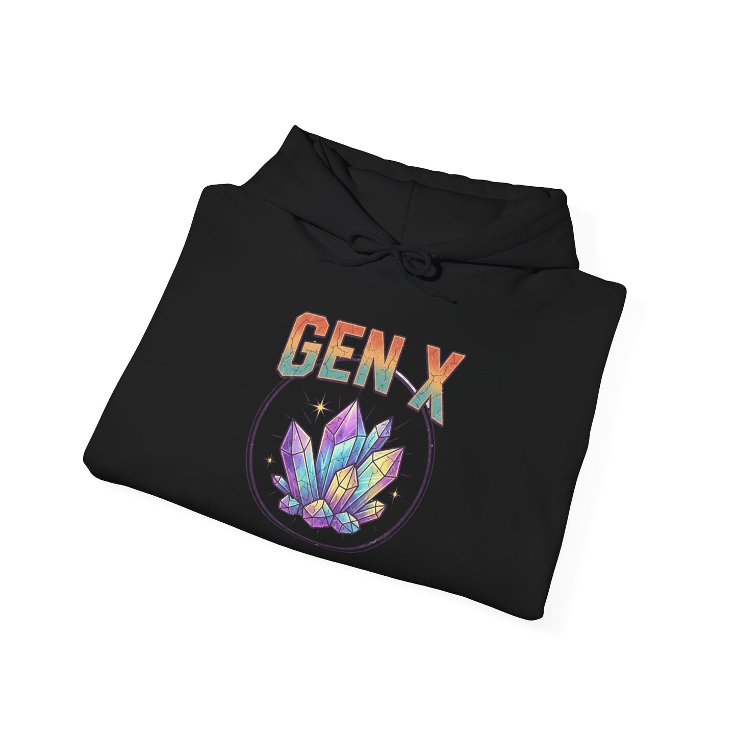 Gen X Hoodie — Colorful Lotus Graphic Pullover