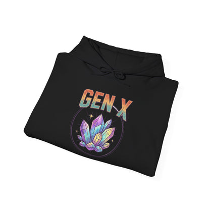 Gen X Hoodie — Colorful Lotus Graphic Pullover