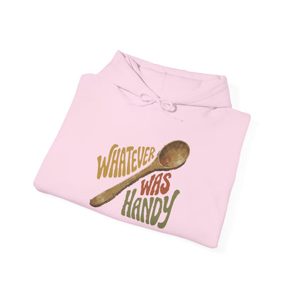 Whatever Was Handy Hoodie — Funny Retro Spoon Chef Cooking Sweatshirt