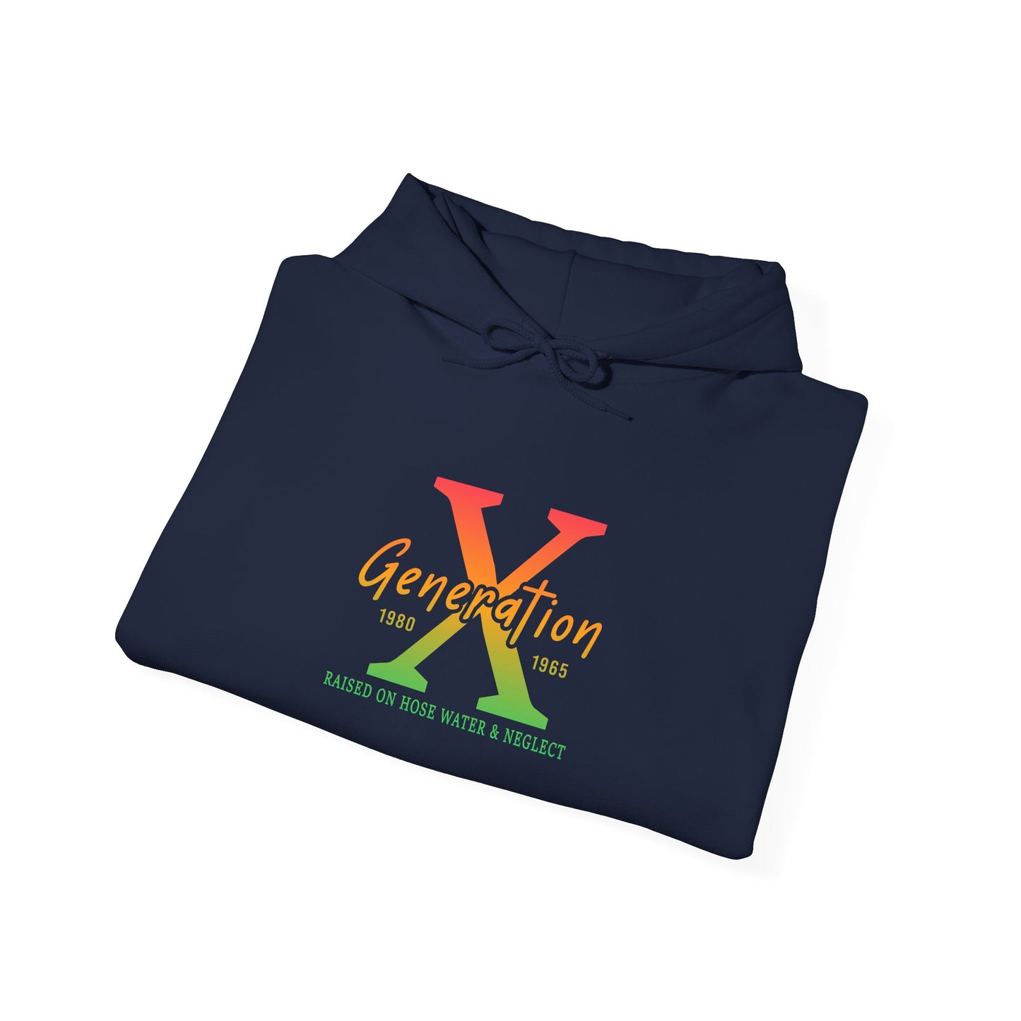 Generation X Retro Hoodie – Vintage 80s-90s Logo Sweatshirt