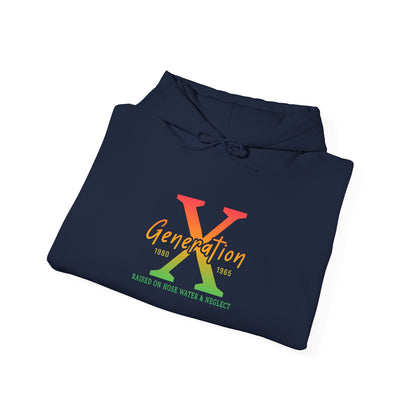 Generation X Retro Hoodie – Vintage 80s-90s Logo Sweatshirt