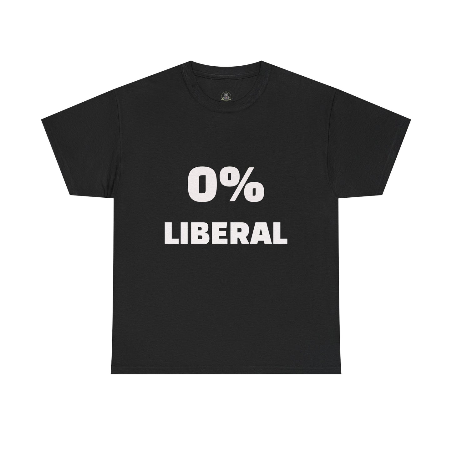 0% Liberal T-Shirt — Political Statement Tee for Conservatives