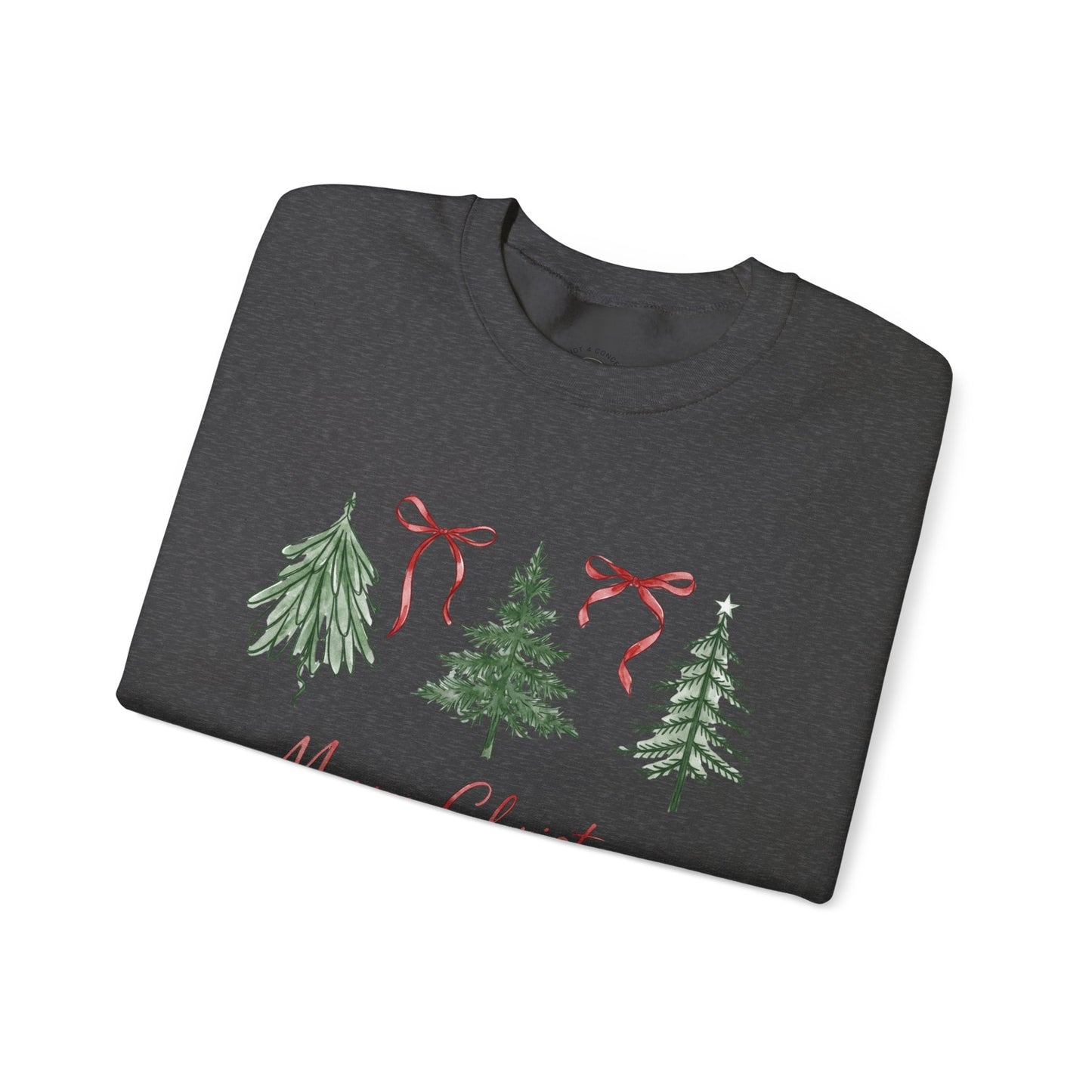 Christmas Tree Crewneck Sweatshirt – Merry Christmas Holiday Pullover