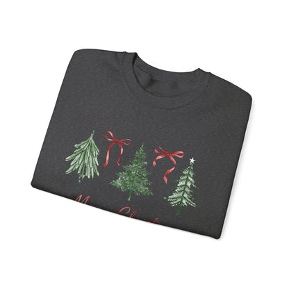 Christmas Tree Crewneck Sweatshirt – Merry Christmas Holiday Pullover