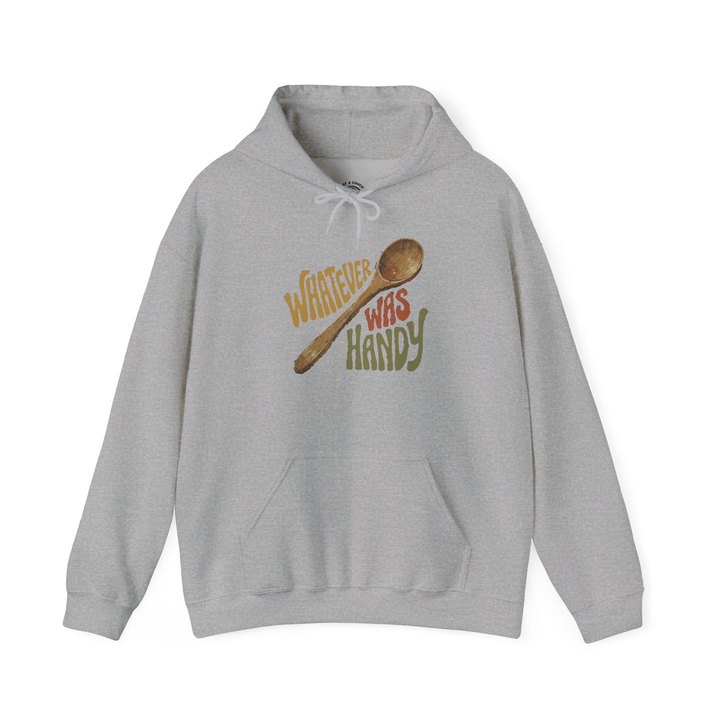 Whatever Was Handy Hoodie — Funny Retro Spoon Chef Cooking Sweatshirt