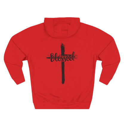 Blessed Cross Hoodie — Christian Faith Graphic Hoodie
