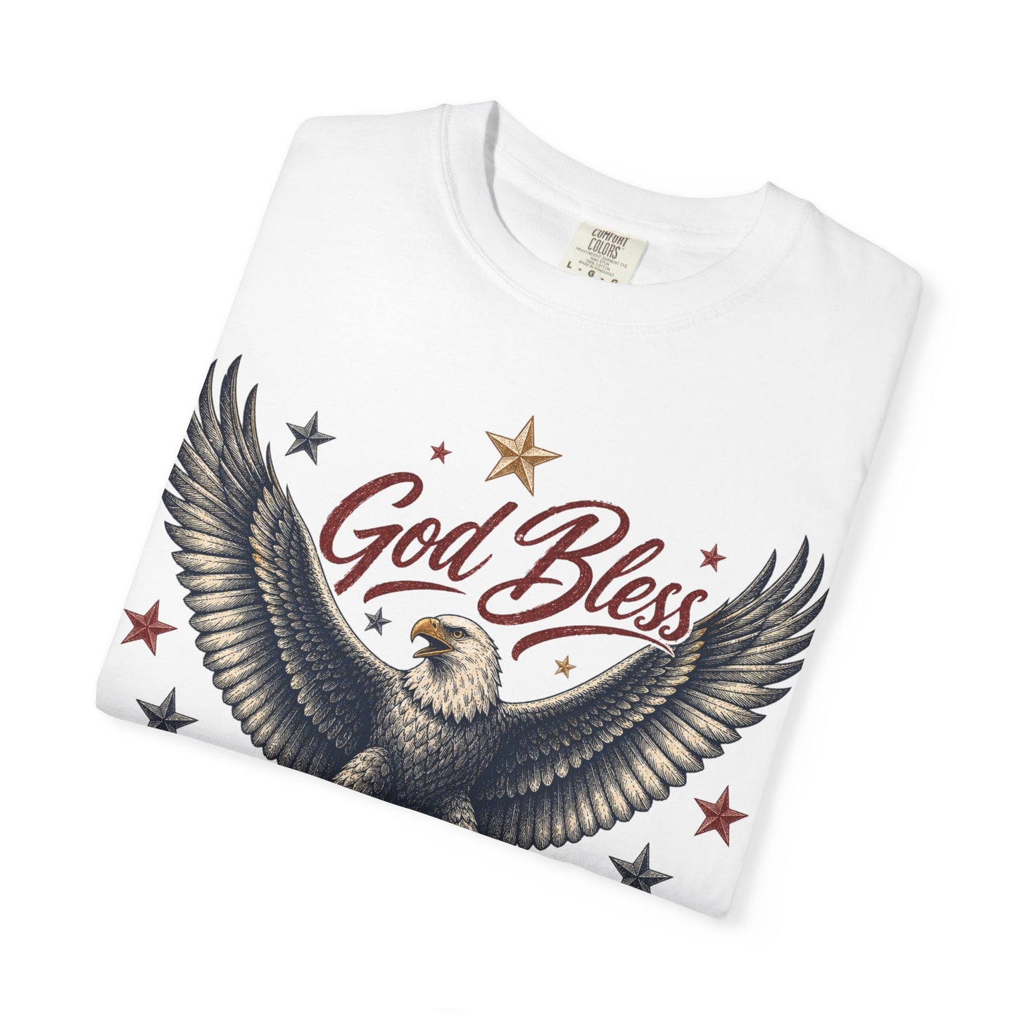 God Bless America Eagle T-Shirt — Patriotic 1776-2024 Independence Day Tee