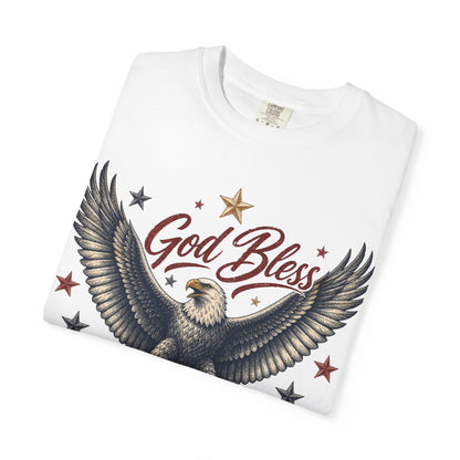 God Bless America Eagle T-Shirt — Patriotic 1776-2024 Independence Day Tee