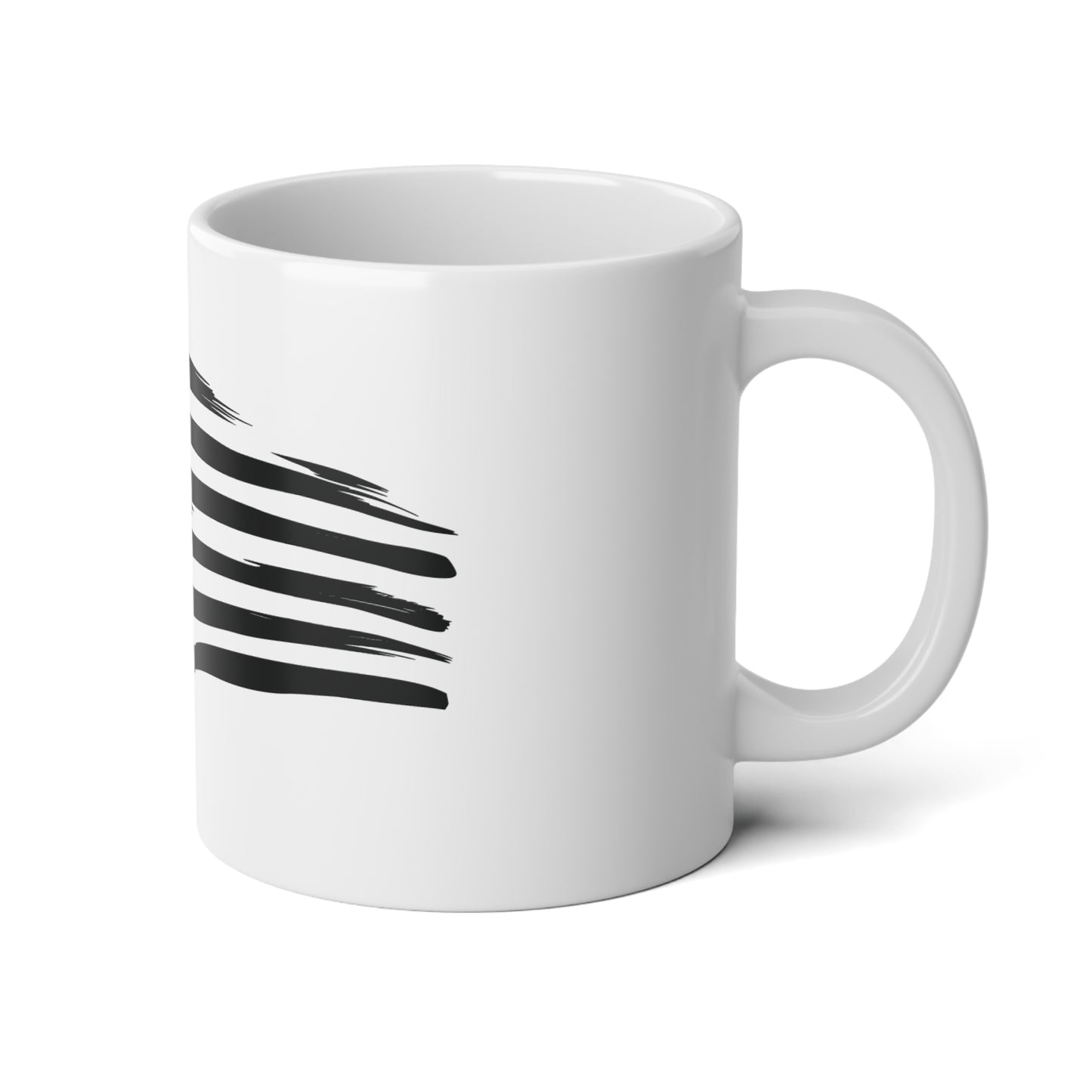 20oz American Flag Brushstroke Jumbo Mug — Patriotic Coffee Cup
