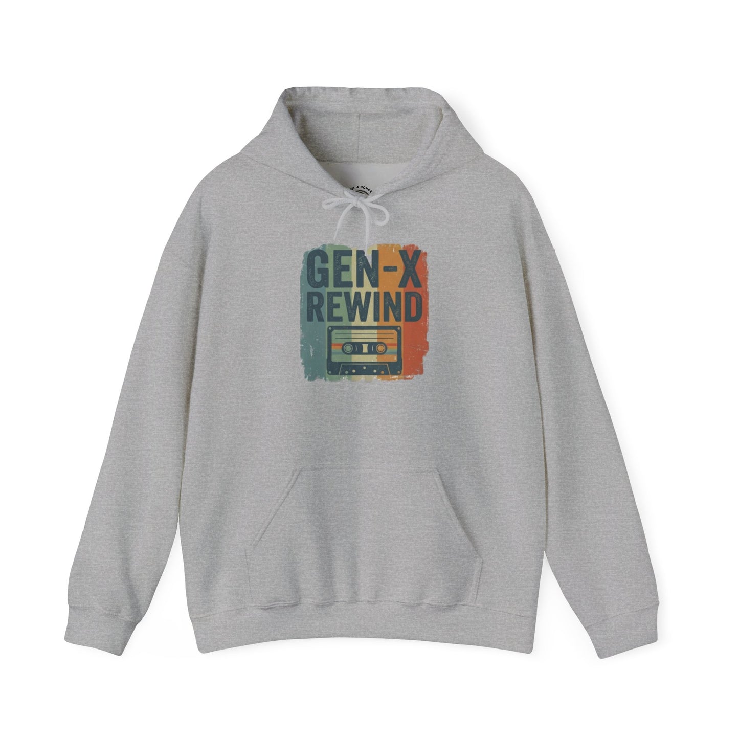 Gen-X Rewind Hoodie — Retro Cassette Tape Graphic Sweatshirt
