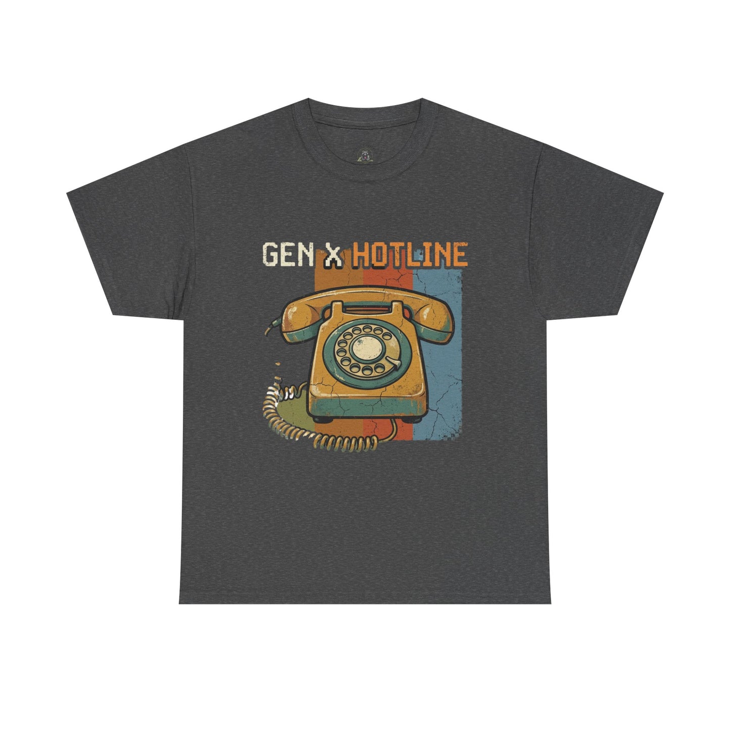 Vintage Rotary Phone T‑Shirt - "Gen X Hotline" Retro Graphic Tee