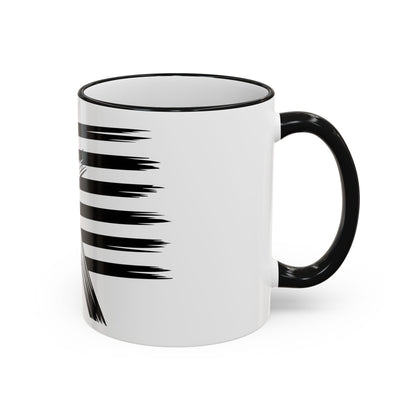 American Flag Brushstroke Cross Mug — Patriotic Christian Coffee Cup (11oz & 15oz)