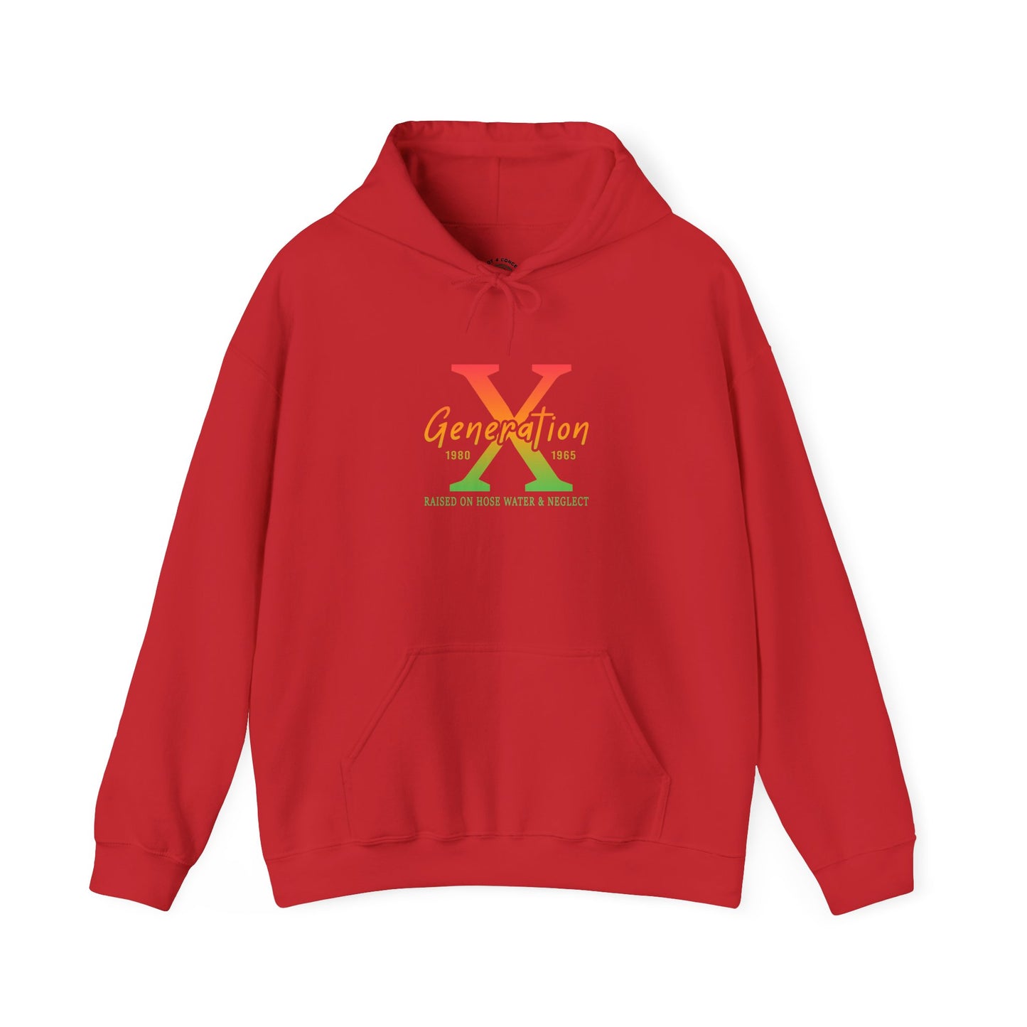 Generation X Retro Hoodie – Vintage 80s-90s Logo Sweatshirt