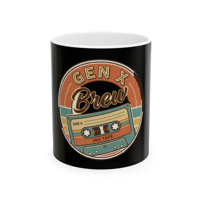 Generation X BrewCeramic Mug (11oz/15oz) – Retro Nostalgia Coffee Cup