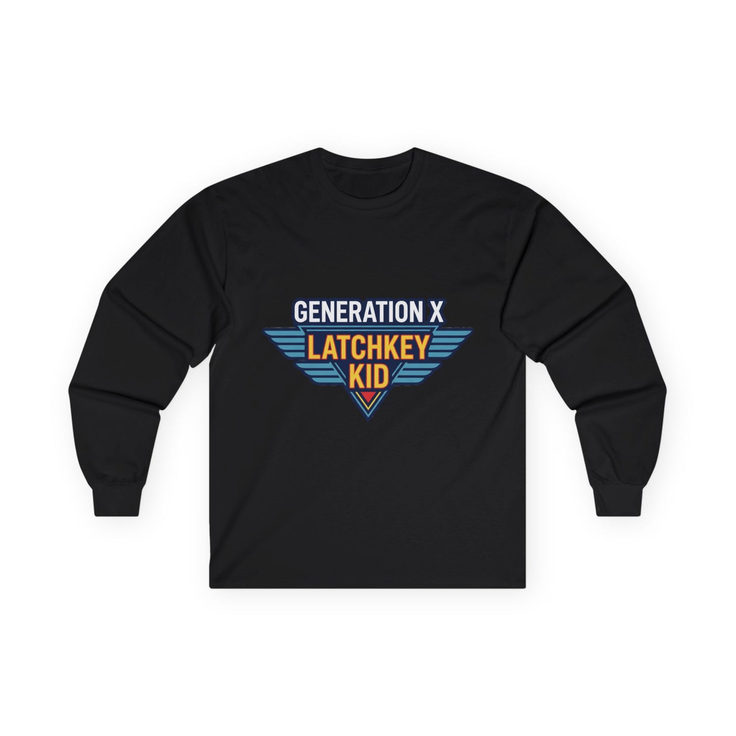 Generation X "Latchkey Kid" Long Sleeve Tee — Retro 80s Nostalgia Shirt