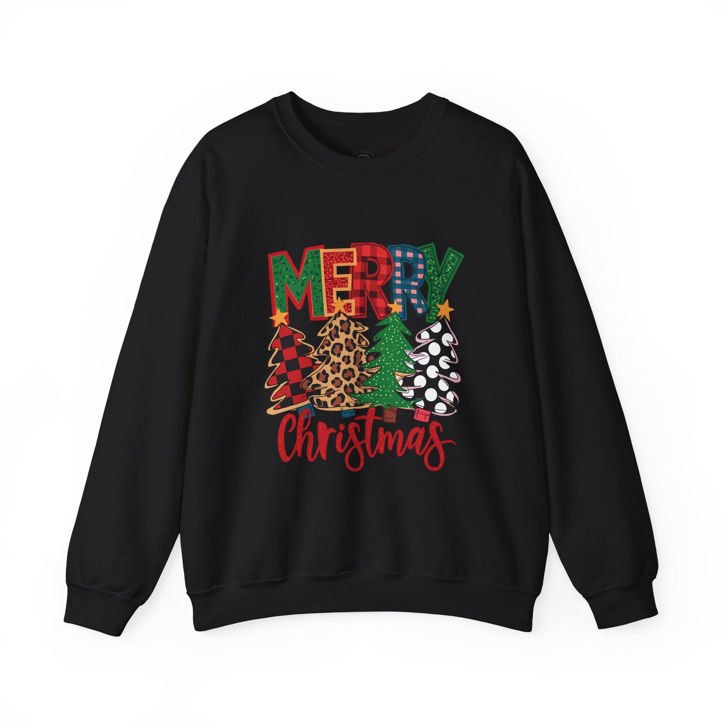 Merry Christmas Tree Crewneck Sweatshirt