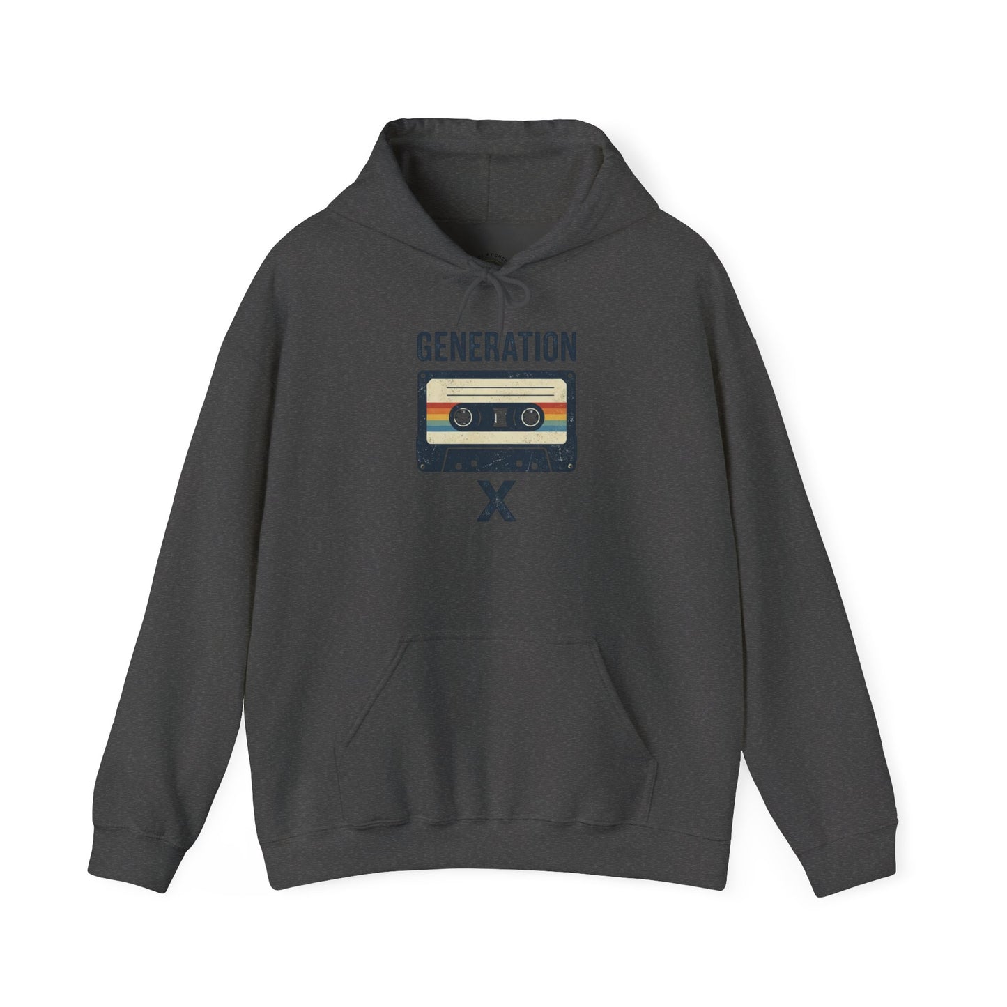 Generation X Retro Cassette Hoodie – Vintage 80s Music Sweatshirt